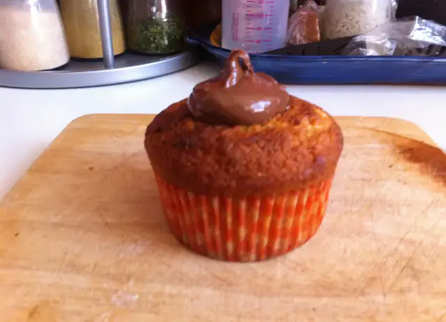 Cupcakes bananes flambées nutella