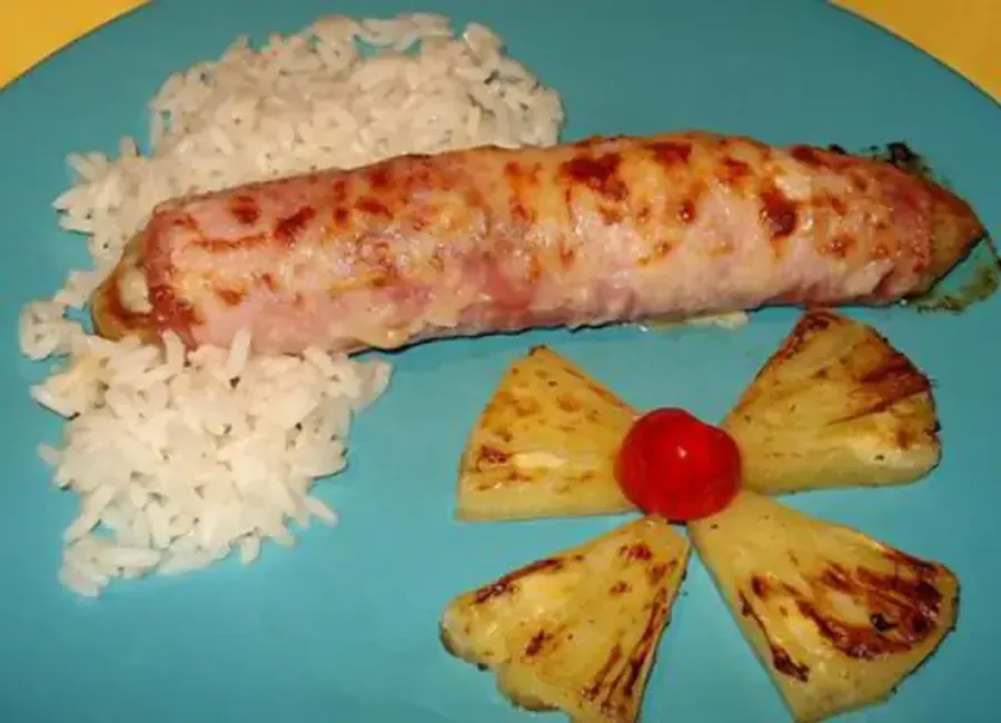 Bananes au jambon et béchamel au curry