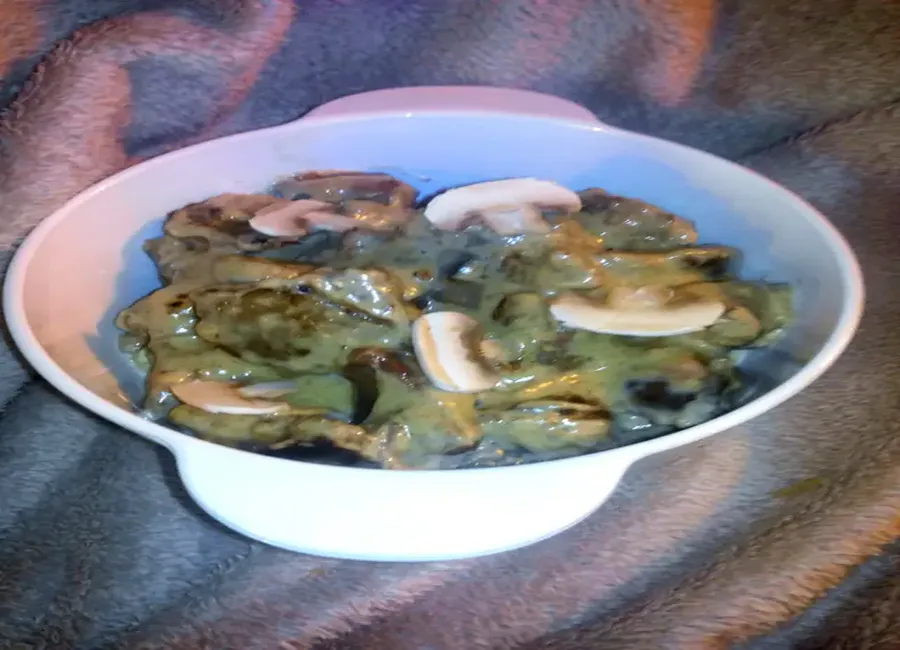 Foie de porc gourmand aux champignons