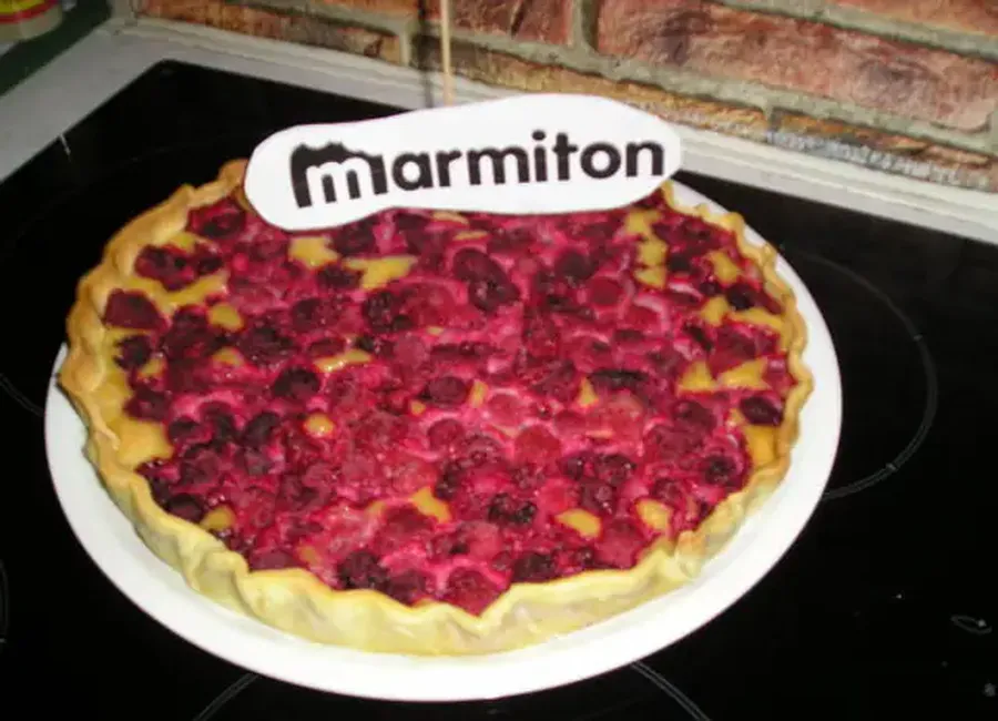 Tarte amandine aux framboises