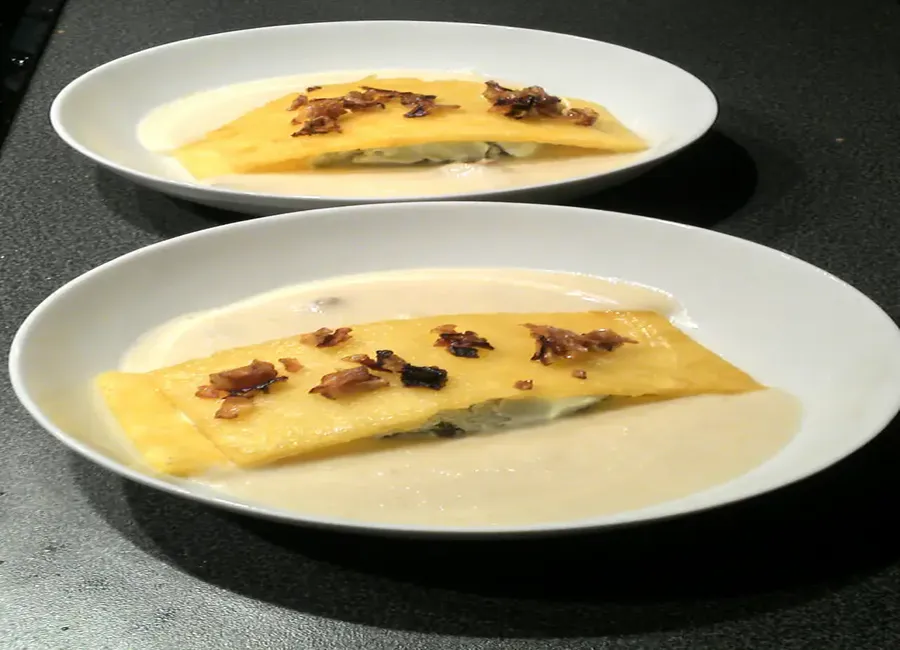 Ananas et la crème, pistache et pépites de céleri
