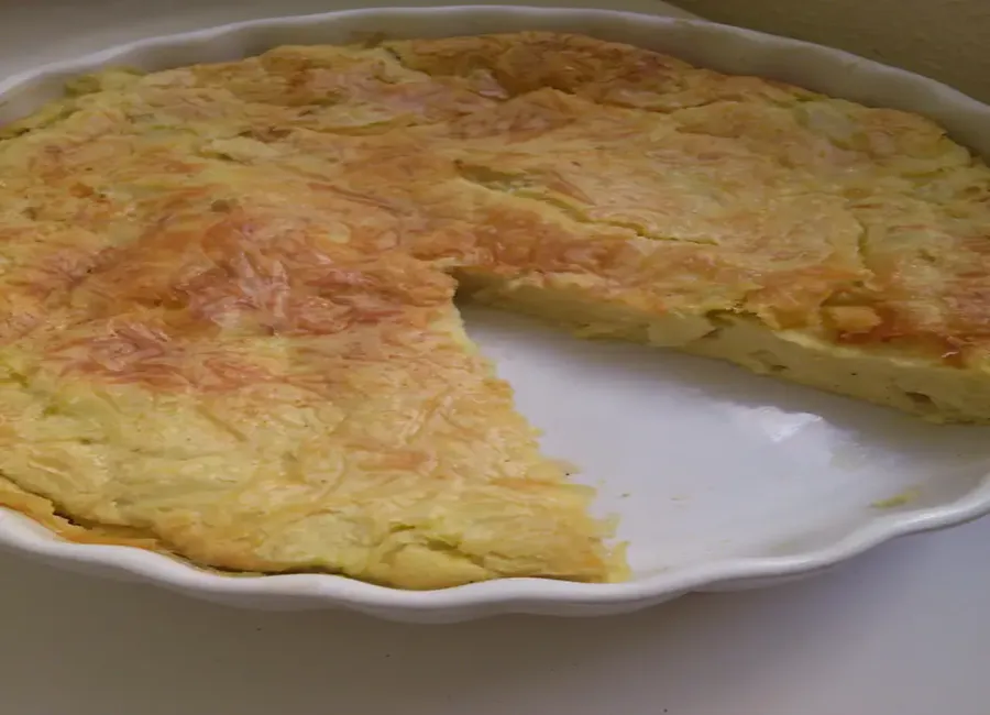 Quiche au chou frisé et au jambon
