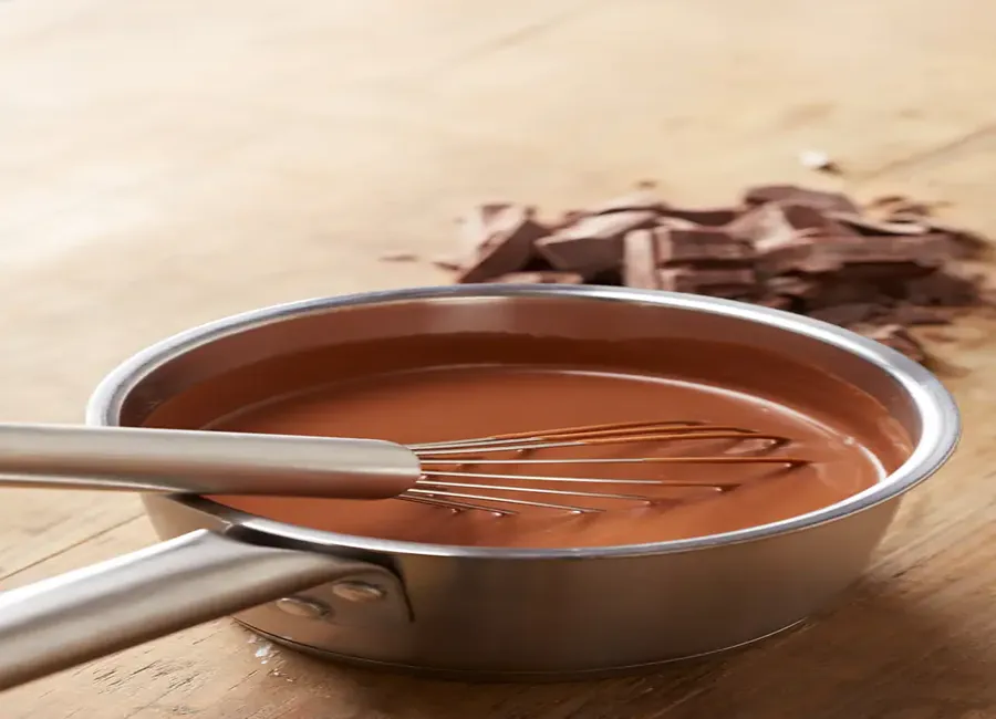 Crème anglaise au chocolat aérienne
