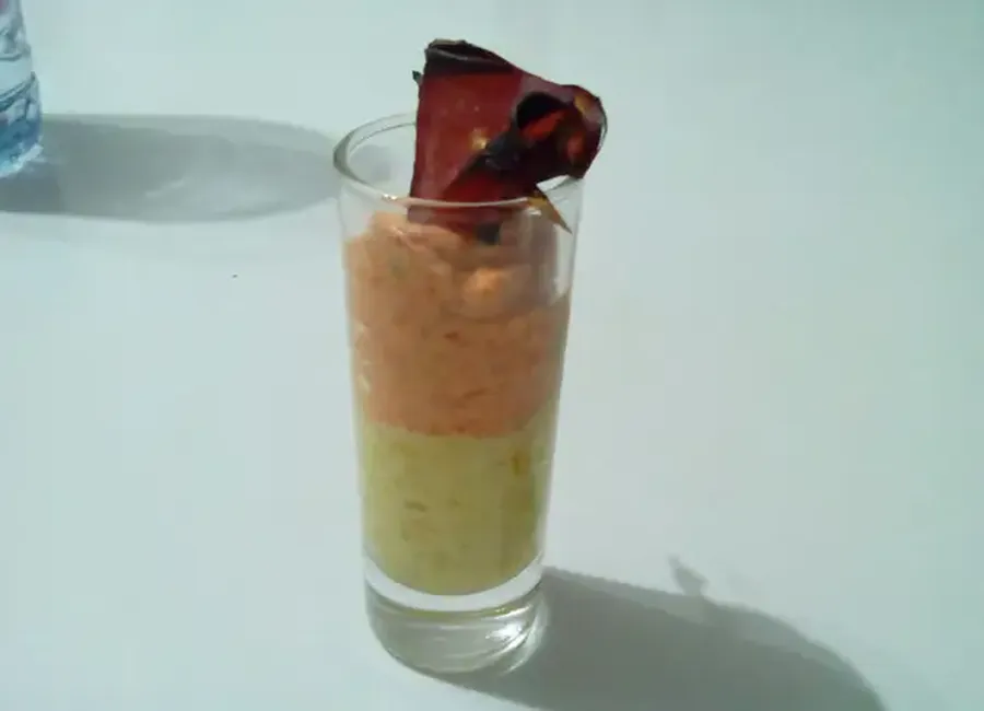 Verrine poivron / boursin
