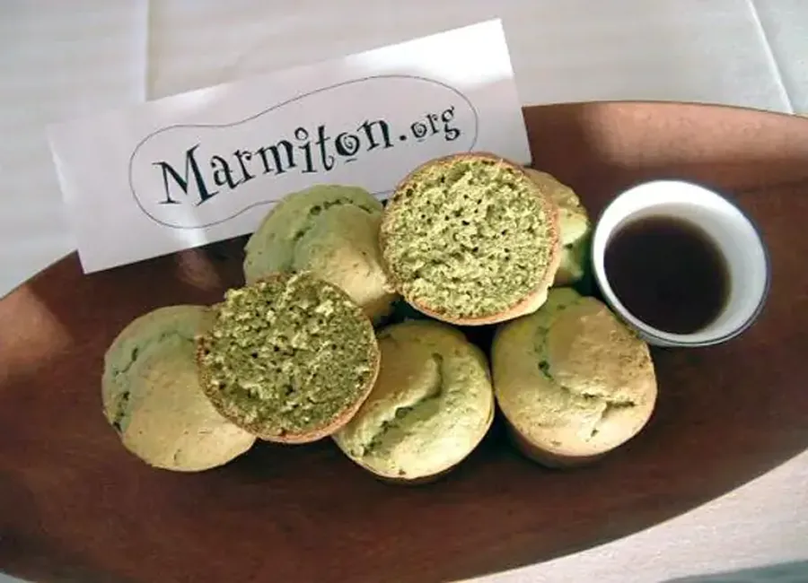 Muffins au thé vert et gingembre