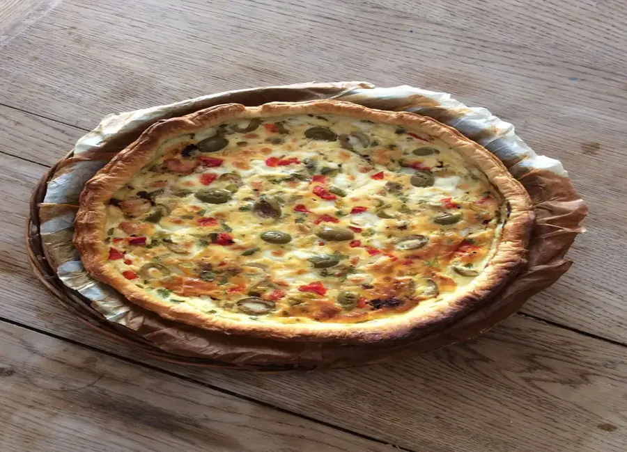 Tarte fondante tomates séchées mozzarella