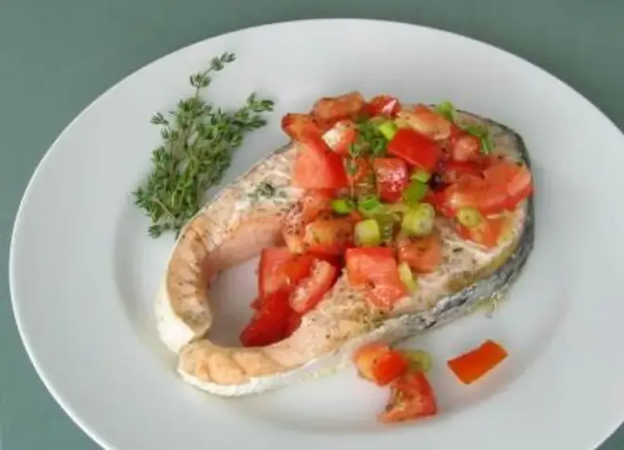 Darne de saumon en papillotte