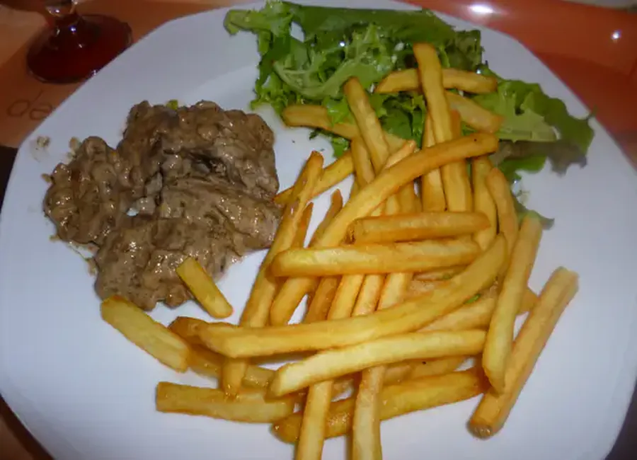 Foies de volaille à la crème