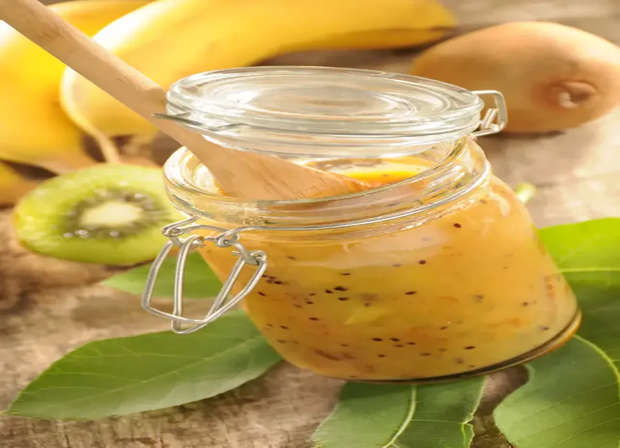 Confiture bananes kiwis