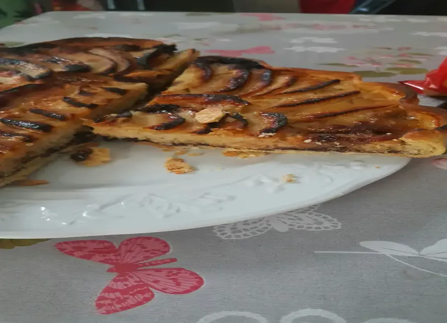 Tarte choco, coco et amandes