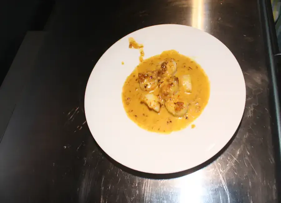 Coquilles saint jacques safranées