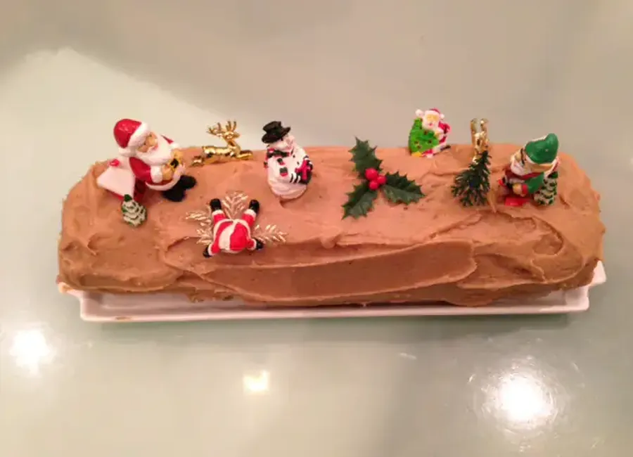 Bûche à la crème de marrons de louis