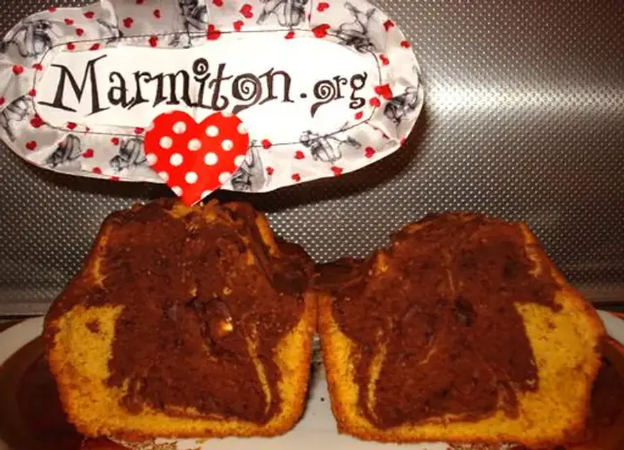 Gâteau bicolore au chocolat