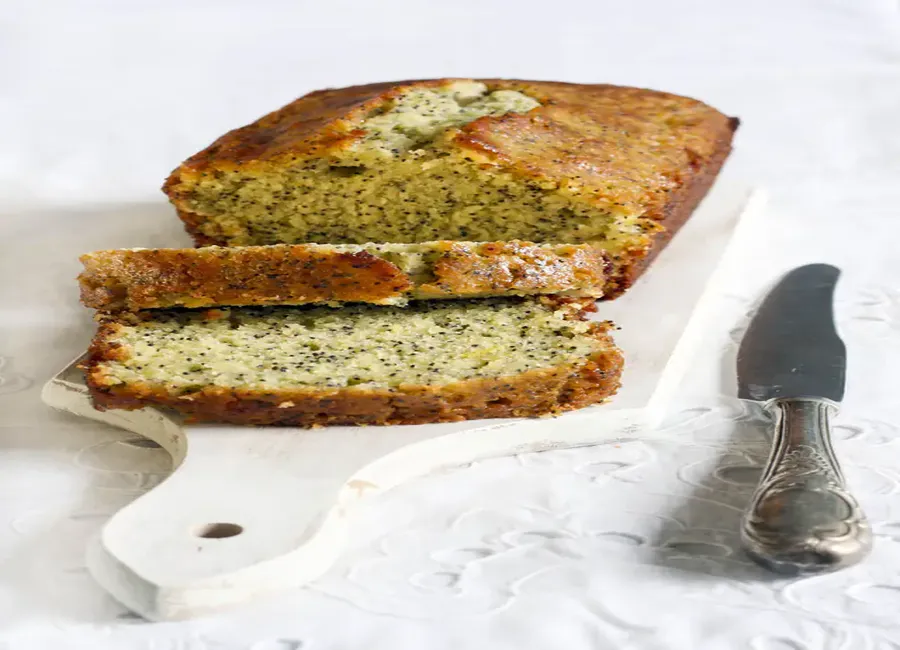 Gâteau de bali au citron et grains de pavot