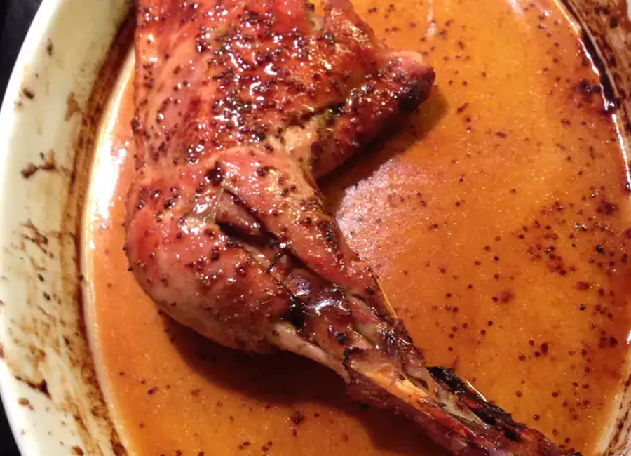 Cuisse de dinde au miel