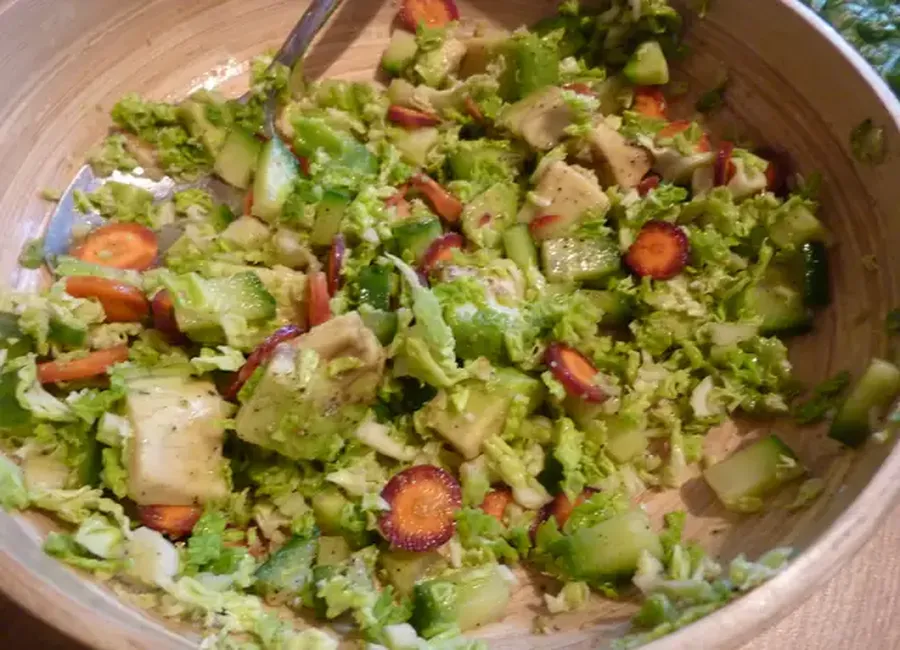 Salade de choux vert