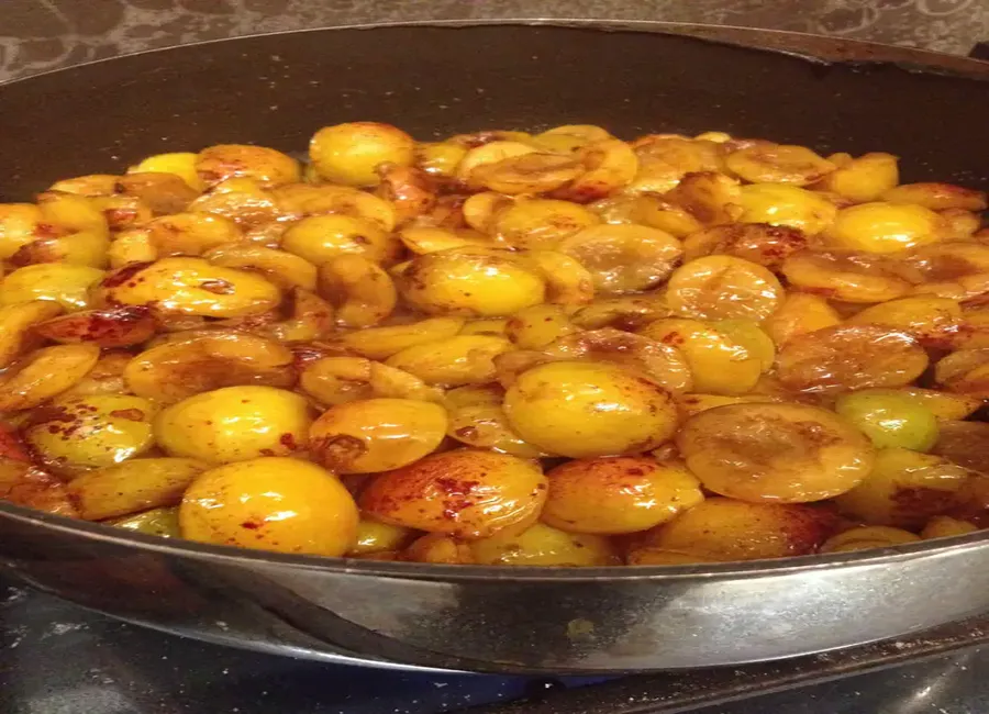 Mirabelles chaudes à la crème