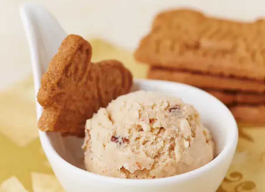 Glace crémeuse aux spéculoos