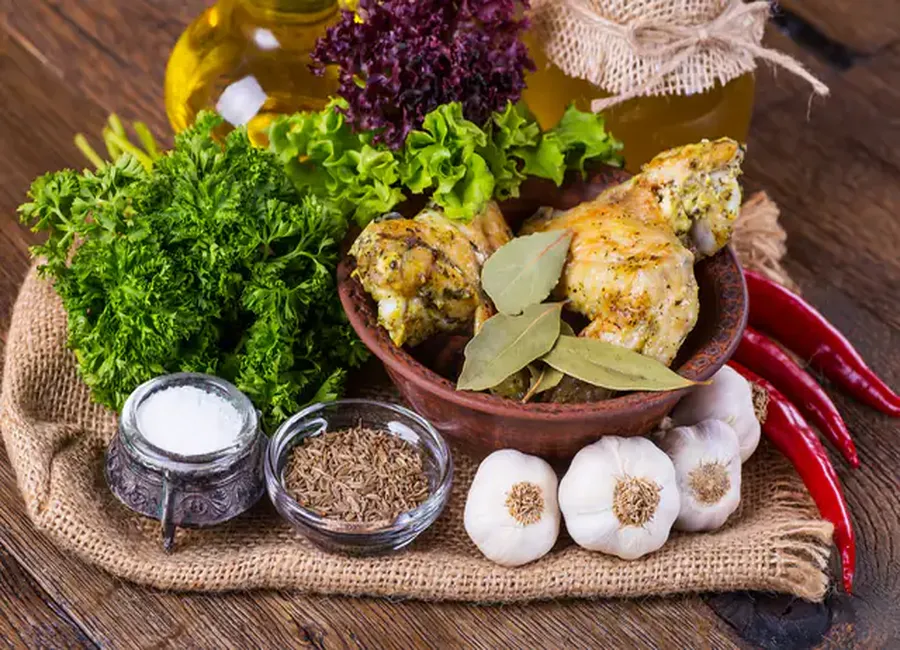 Poulet à l'ail