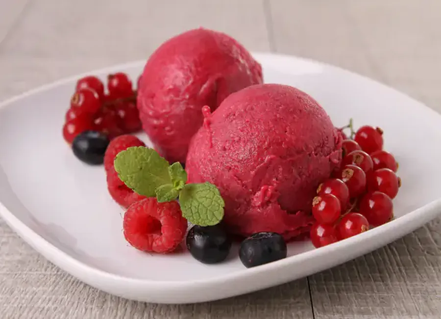 Sorbet a la fraise
