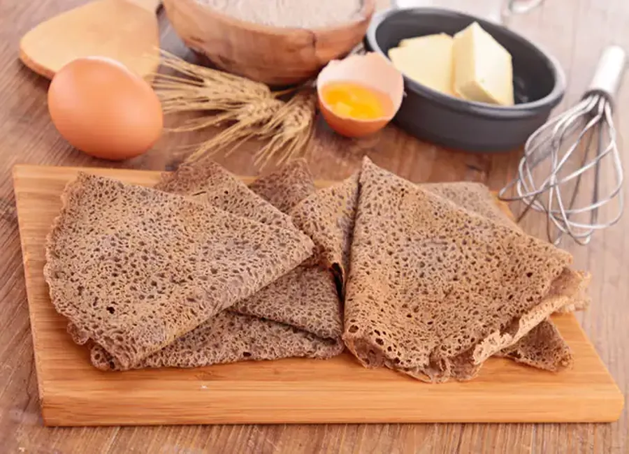 Pâte à crêpes levée au sarrasin
