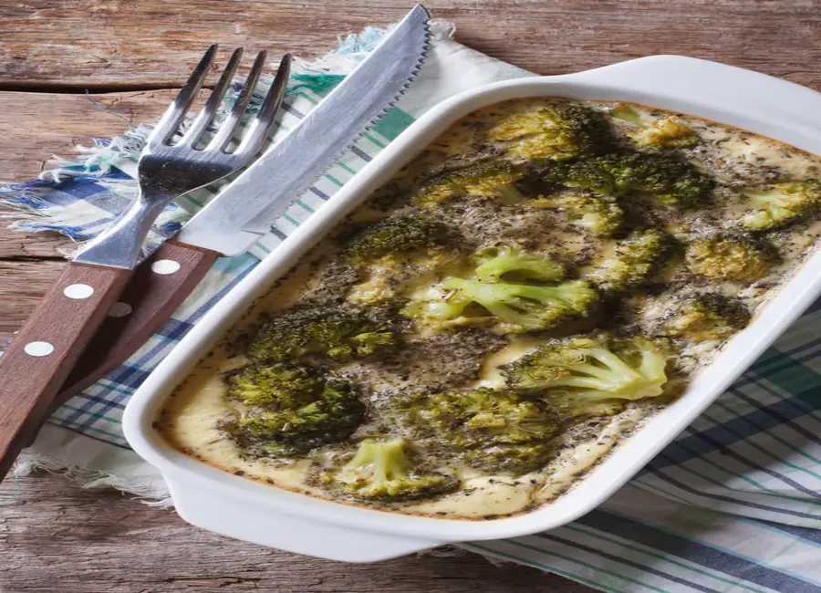 Gratin d'oeufs aux brocolis