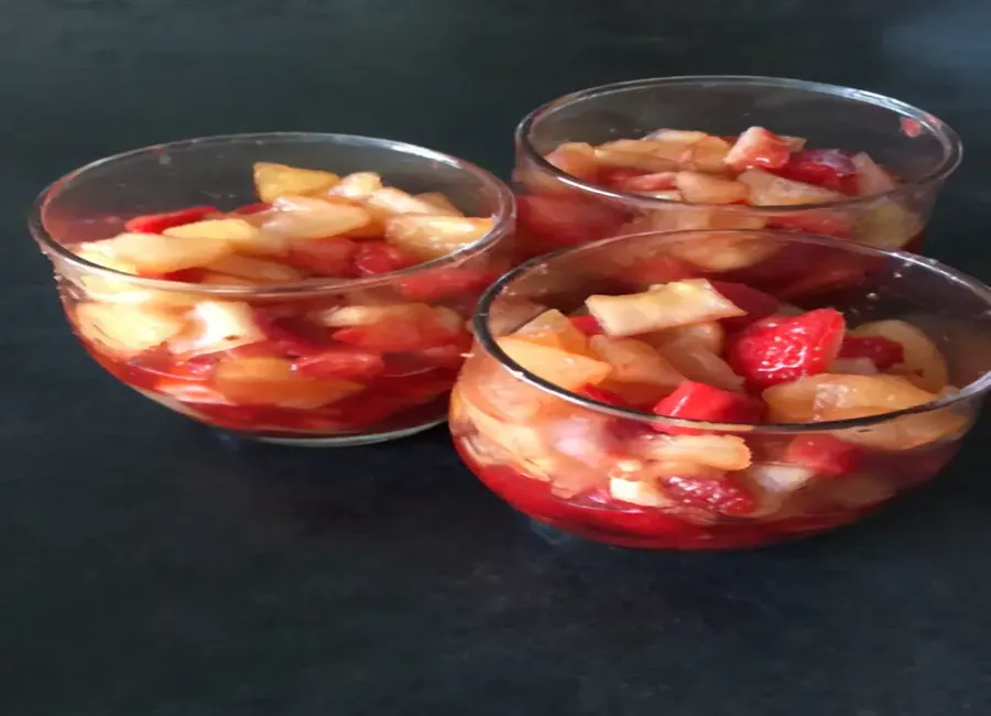 Verrines pomme fraise