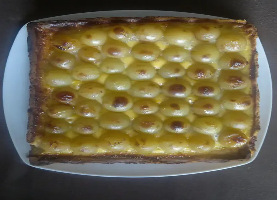 Tarte au raisin blanc