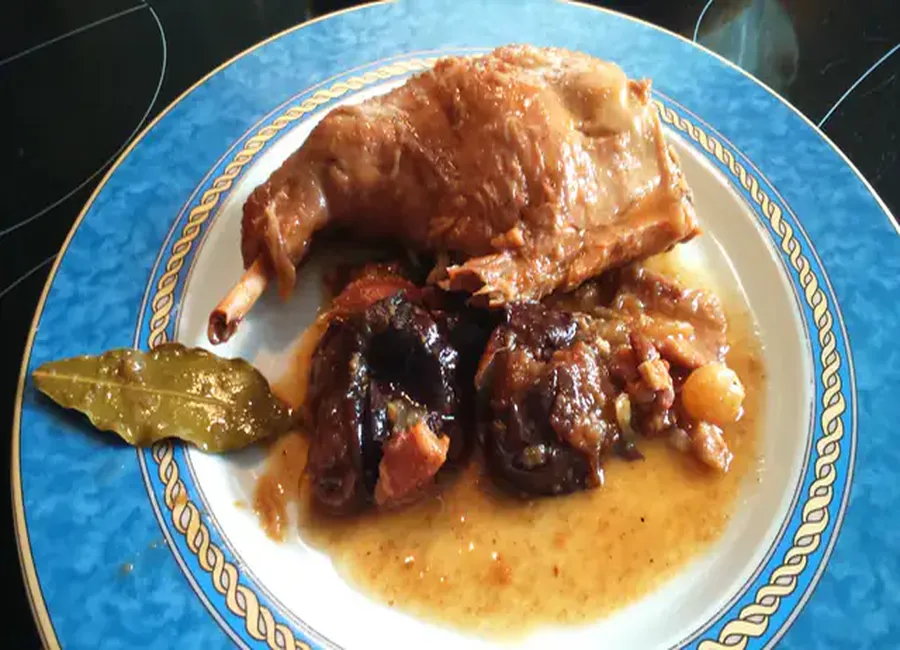 Lapin à la bière et au pain d'épices