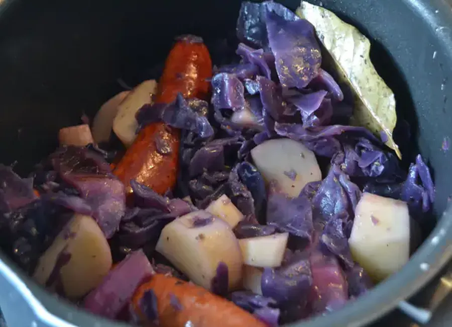Potée au chou rouge
