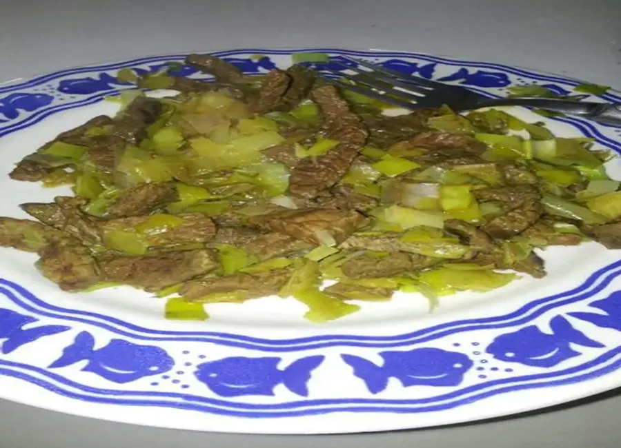 Boeuf sauté au poireau