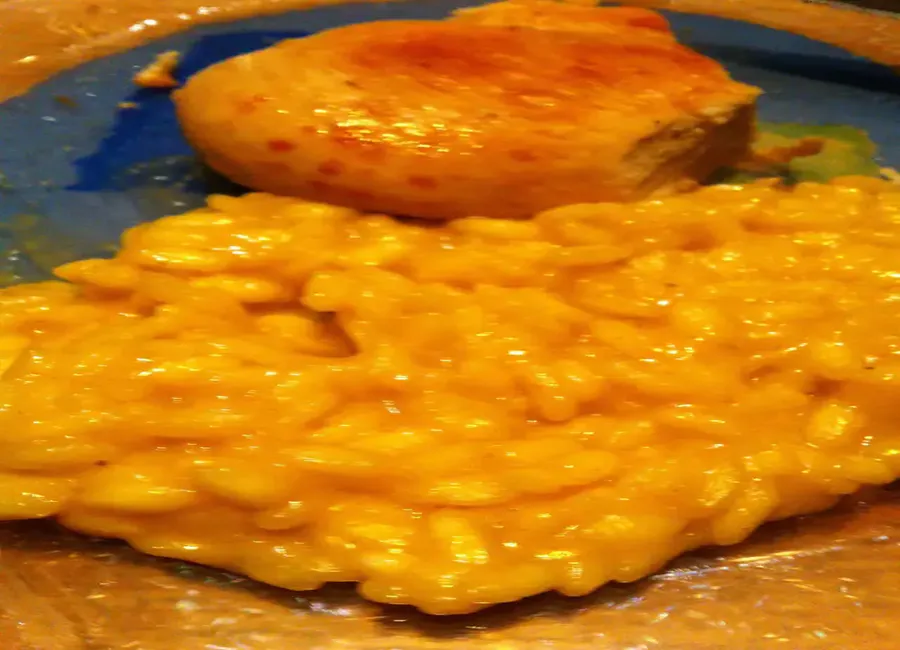 Risotto de poulet au curry