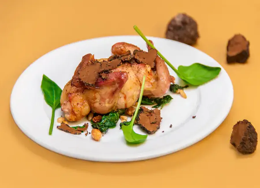 Cailles au foie gras
