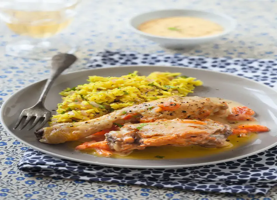 Poularde au champagne
