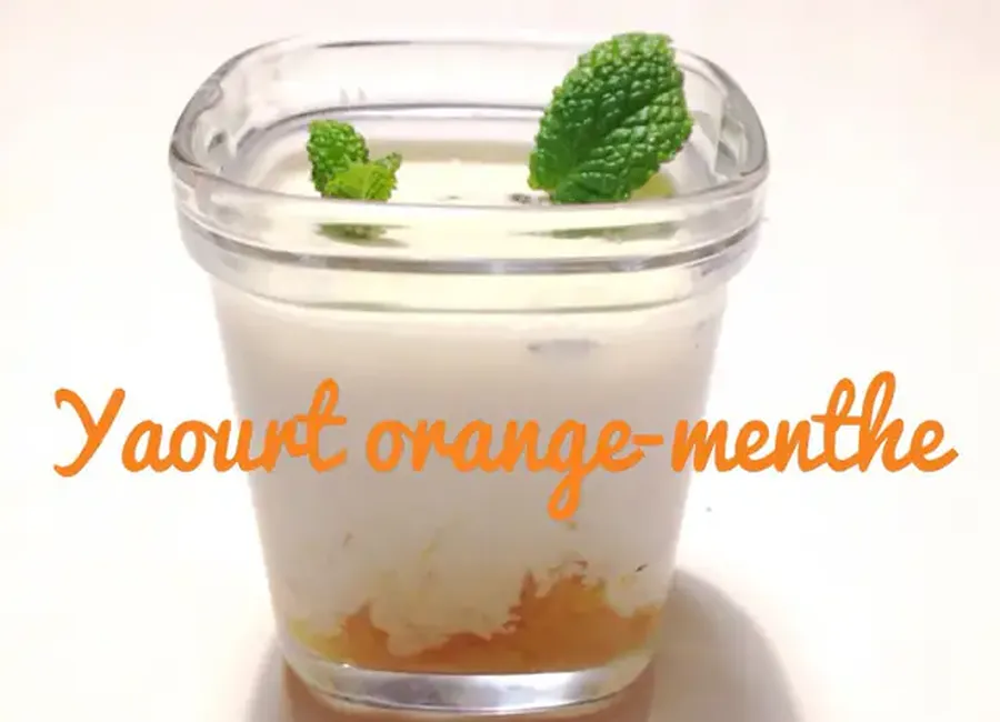 Yaourt orange-menthe