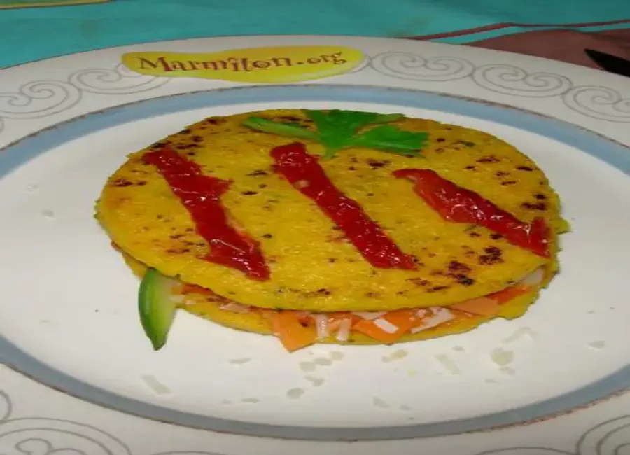 Polenta dorée et ses petits légumes