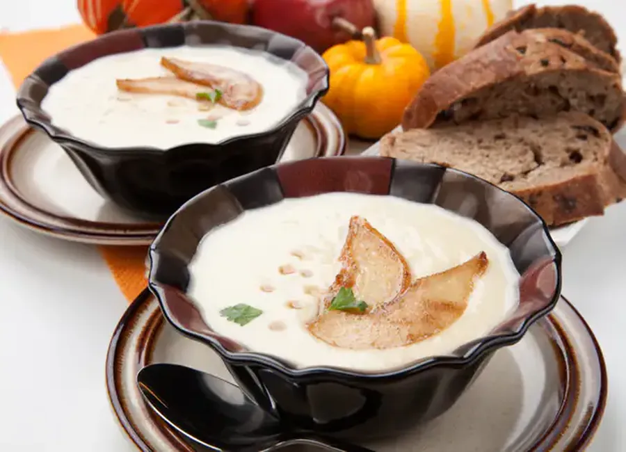 Velouté de topinambours et panais