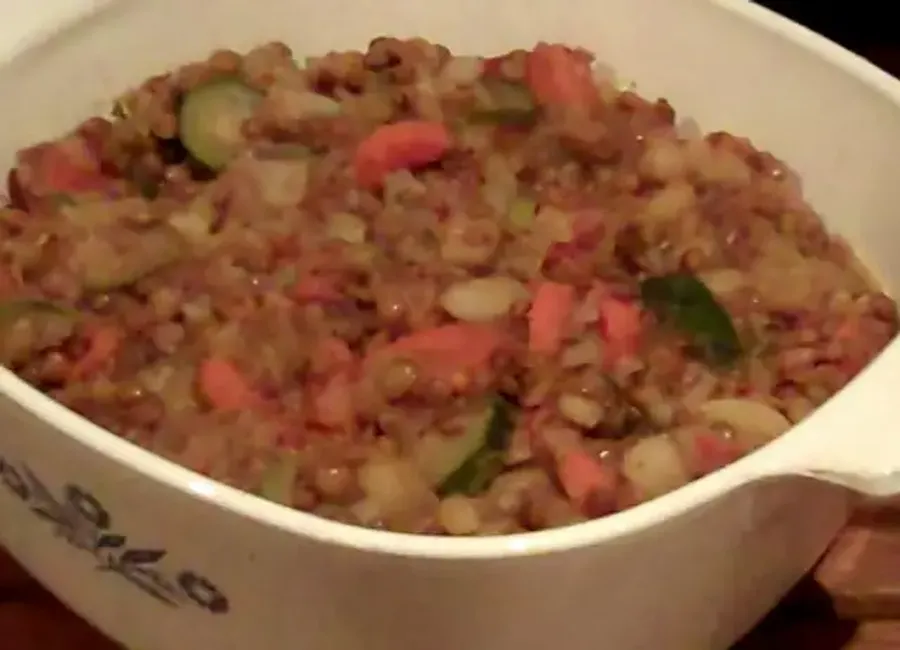 Casserole de légumes aux lentilles