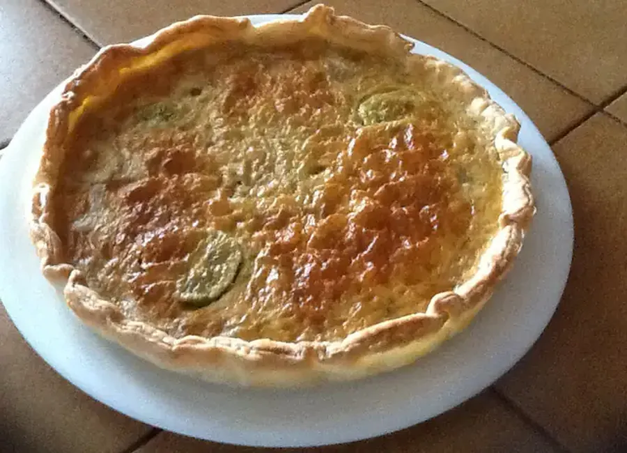 Tarte-flan banane-kiwi