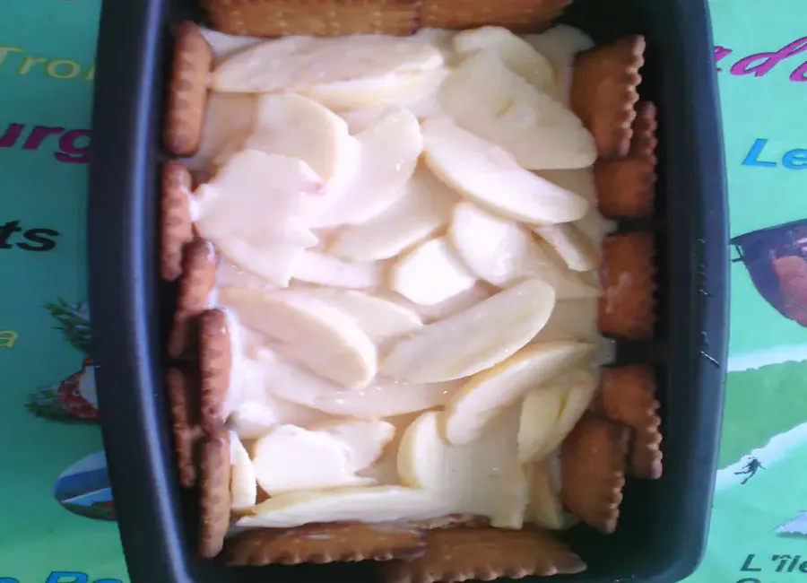 Diplomate aux pommes et petits beurre