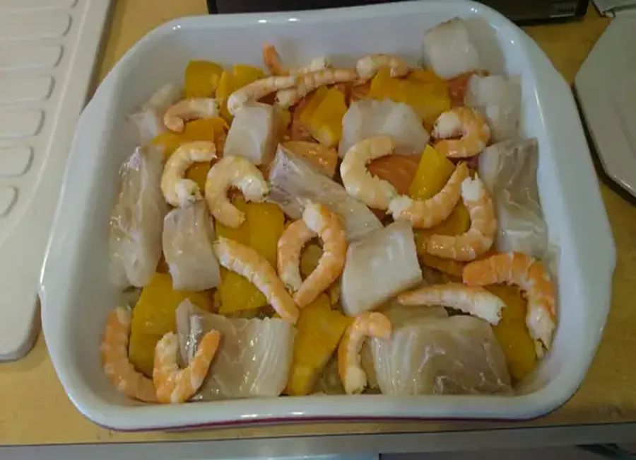 Choucroute de la mer au lait de coco
