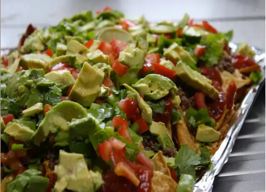 Salade verte aux nachos