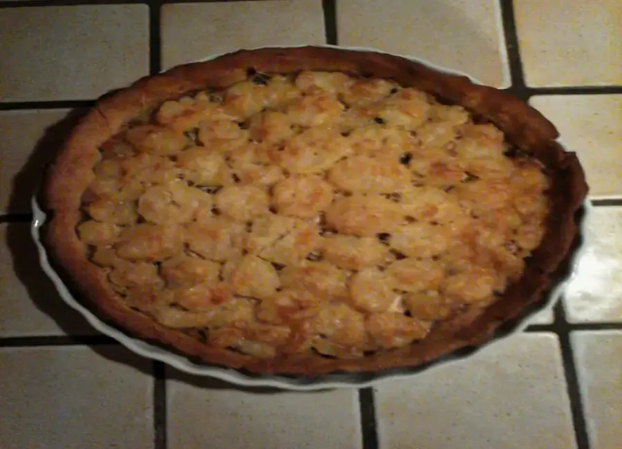 Quiche de poulet et pommes de terre