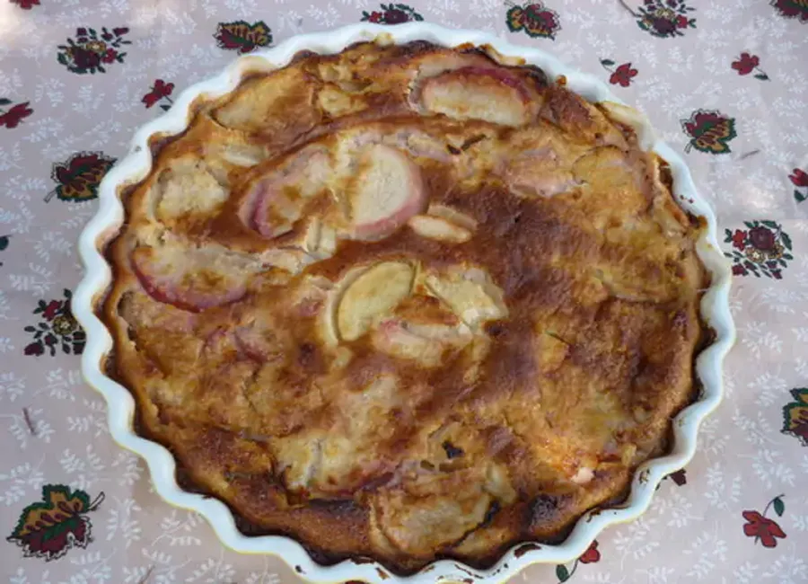 Clafoutis aux pêches jaunes