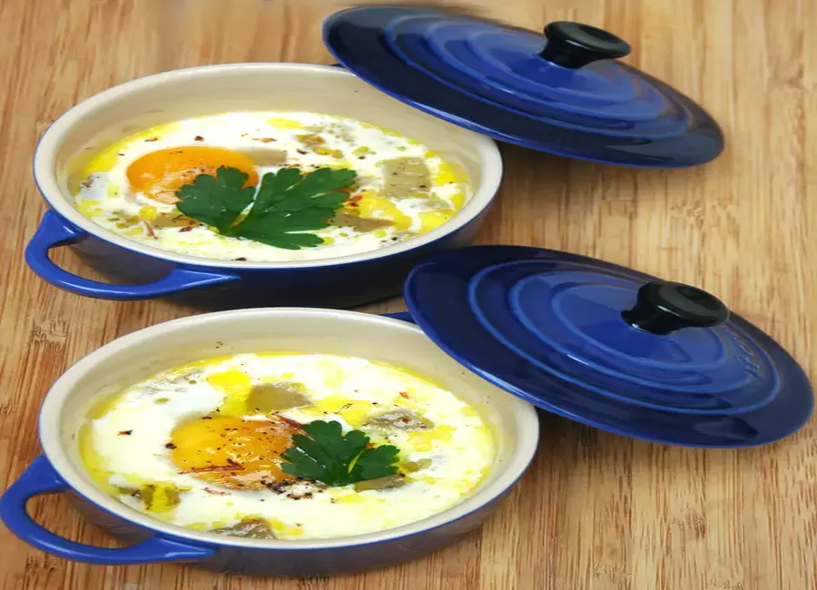 Oeufs cocotte au foie gras