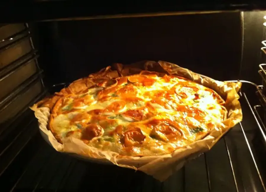 Tarte aux brocolis et au chèvre