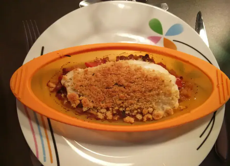 Crumble de poisson en papillote