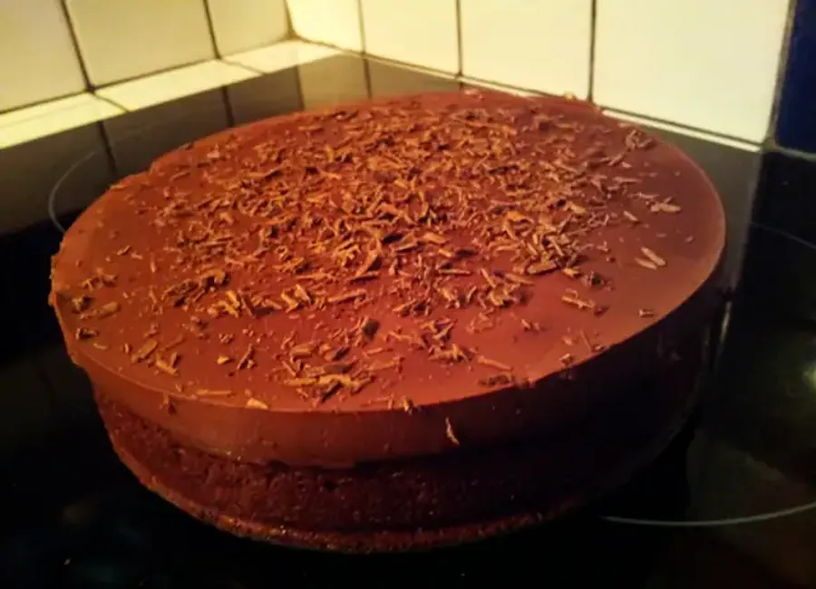 Brownie façon gâteau et sa ganache