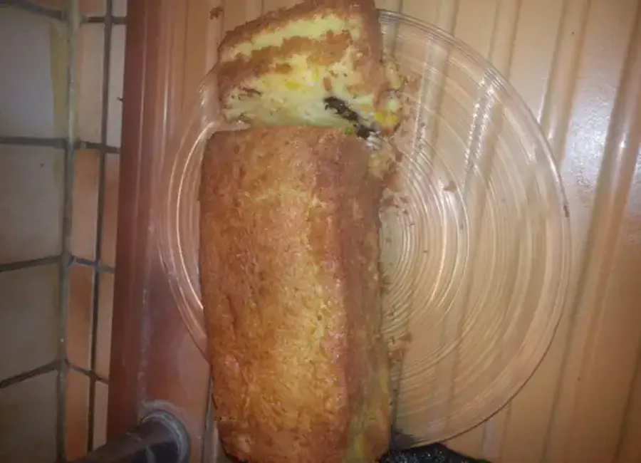 Cake aux pêches et au chocolat