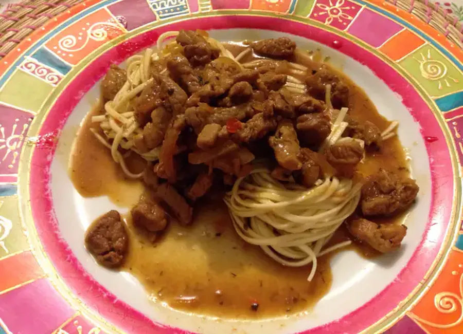 Filet mignon de porc au caramel